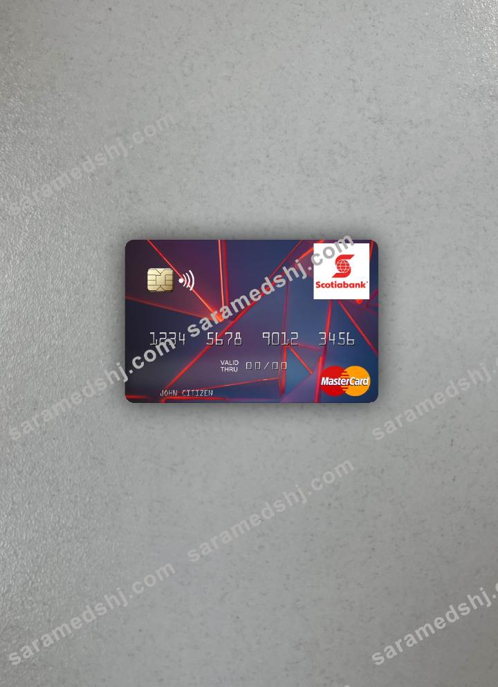 Guyana Bank of Nova Scotia mastercard photolook front